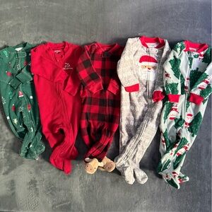 Carter's Festive Footies - Green, Red, Gray